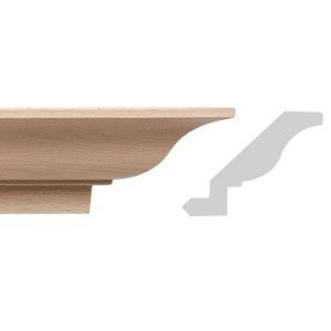 EM00498- LISTWA, GZYMS DREWNIANY RZEŹBIONY SZTUKATERIA
