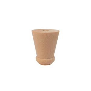 NOGA , NÓŻKA DREWNIANA MEBLOWA MINI ∅ 40 x H 50 mm