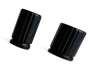 Sgroove- ryflowana gałka meblowa czarny mat 28mm