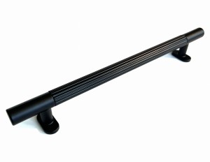 Fluted- ryflowany uchwyt meblowy czarny mat 192mm