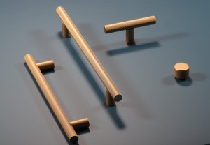 Złoty ryflowany uchwyt relingowy 384 mm- Italiano Oro