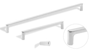 Orlando 36- chromowany ryflowany uchwyt do mebli 320mm