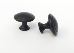 Enzo N2- gałka meblowa czarna matowa 30mm