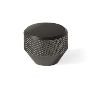 Smesh N4- ryflowana gałka do mebli czarny mat 36mm