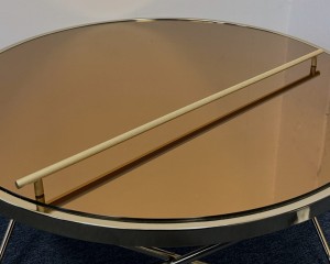 Złoty ryflowany uchwyt reling 658 mm - Italiano Oro