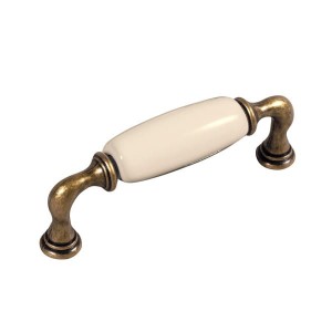 Decorani 09 -UCHWYT CERAMICZNY z kremową porcelaną na 96mm