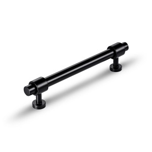 Meblowy uchwyt relingowy czarny matowy DONDA MB 128mm