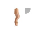 NOGA DREWNIANA DO MEBLI 4LUDWIK 2x42x H240 mm
