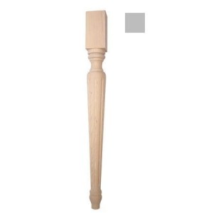 NOGA DREWNIANA DO MEBLI FLUTED 73x73x H740 mm