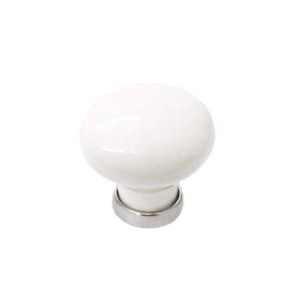 Marco 32- gałka meblowa z BIAŁĄ porcelaną NA 30mm