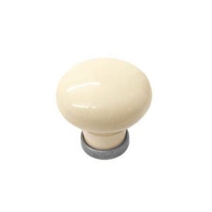 Marco 25- gałka meblowa z kremową porcelaną 30mm