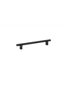 Uchwyt do mebli ryflowany czarny mat 192 mm - Ponti N4