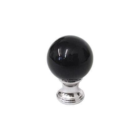 GAŁKA KRYSZTAŁOWA meblowa 36 ∅ 20 MM- czarna
