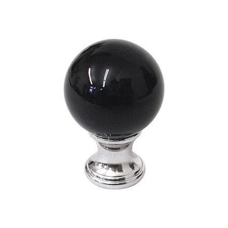 GAŁKA KRYSZTAŁOWA meblowa 36 ∅ 30 MM- czarna