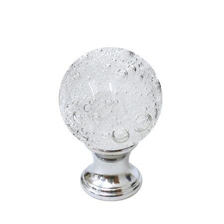 GAŁKA KRYSZTAŁOWA meblowa 36 ∅ 30 MM- mleczna