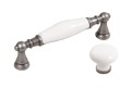 Marco 19- gałka meblowa z białą porcelaną na 30mm- kolekcja