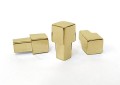 SQUAR- złoto połysk gałki meblowe 12x12mm