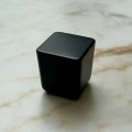 Date- czarna matowa gałka meblowa 25x25mm