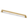 Groov 12- uchwyt meblowy ryflowany mosiądz szczotkowany 320mm