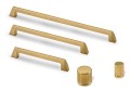 Groov 12- uchwyt meblowy ryflowany mosiądz szczotkowany 320mm- kolekcja
