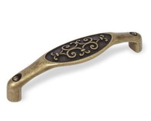 Ricci 09- uchwyt meblowy stary mosiądz 128mm