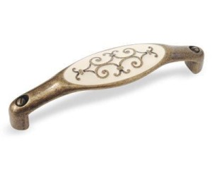 Ricci 09- uchwyt meblowy stary mosiądz 128mm