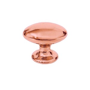 Elipse 23- gałka meblowa owalna miedź połysk 40mm