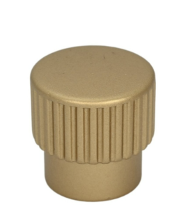 Ryflowana gałka meblowa matowe złoto 25mm- Lagna F3