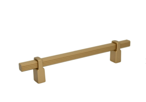 Relingowy ryflowany uchwyt do mebli matowe złoto 320mm- Fano F3 