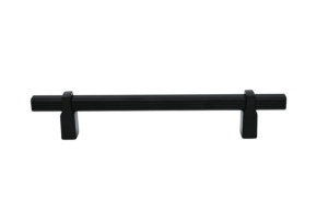 Relingowy ryflowany uchwyt do mebli czarny mat 480mm- Fano N4