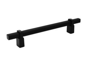 Relingowy ryflowany uchwyt do mebli czarny mat 320mm- Fano N4