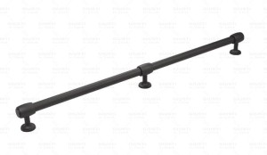 Długi czarny uchwyt reling 1216mm- Bastoni N4 