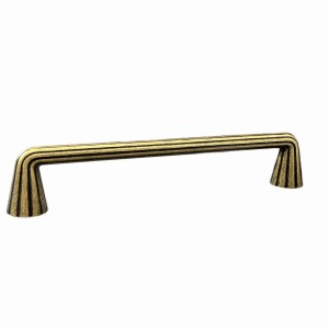 Ryflowany uchwyt meblowy stare złoto 160mm- Fontani D1