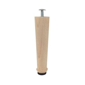 NOGA DREWNIANA DO MEBLI, Z REGULACJĄ  41x150mm