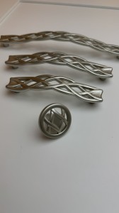 Gałka do mebli srebrny mat 36 mm- Fascino 1A