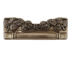 Peonia 09- uchwyt meblowy stary mosiądz 96mm
