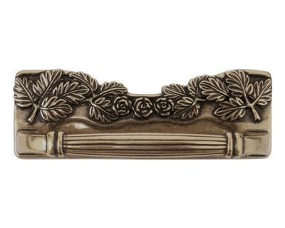 Peonia 09- uchwyt meblowy stary mosiądz 96mm.jpg