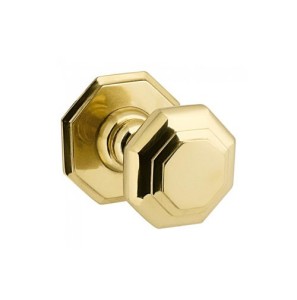 Gałka do mebli 68mm- Ośmioboczna złota 