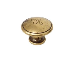 Gałka do mebli stare złoto 30mm- Florio 07
