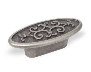 Gałka do mebli stara stal 73 x 31 mm- Riccia 19 
