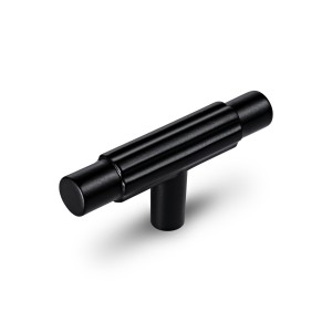 Gałka do mebli T-bar czarny mat 80mm- Roller MB