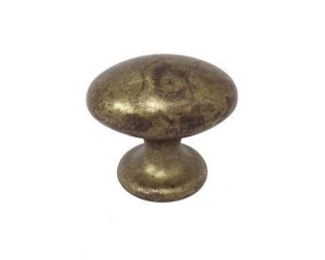 Gałka do mebli antyczny mosiądz 40 x 29 mm- Elipse 03