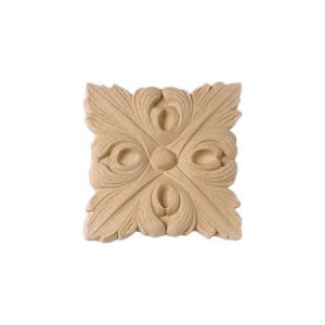 Ornament- rozeta kwadratowy z pyłu drzewnego 45mm