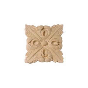 Ornament- rozeta kwadratowy z pyłu drzewnego 35mm