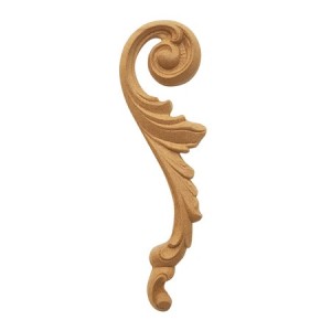 Ornament z pyłu drzewnego lewy 175-50mm