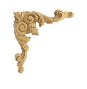 Ornament narożnikowy 180x107 mm – dekoracja meblowa z pyłu drzewnego