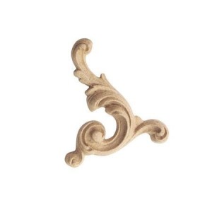 Ornament meblowy dekoracyjny 90x70 mm – aplikacja z pyłu drzewnego