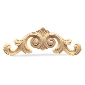 Ornament- aplikacja z pyłu drzewnego prawy 115-50mm