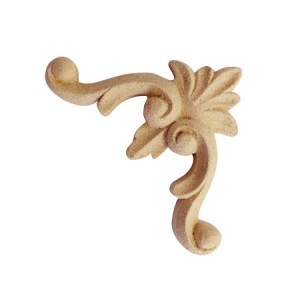 Ornament z pyłu drzewnego narożnik 60-37mm