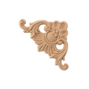 Ornament narożnik z pyłu drzewnego 105-72mm
